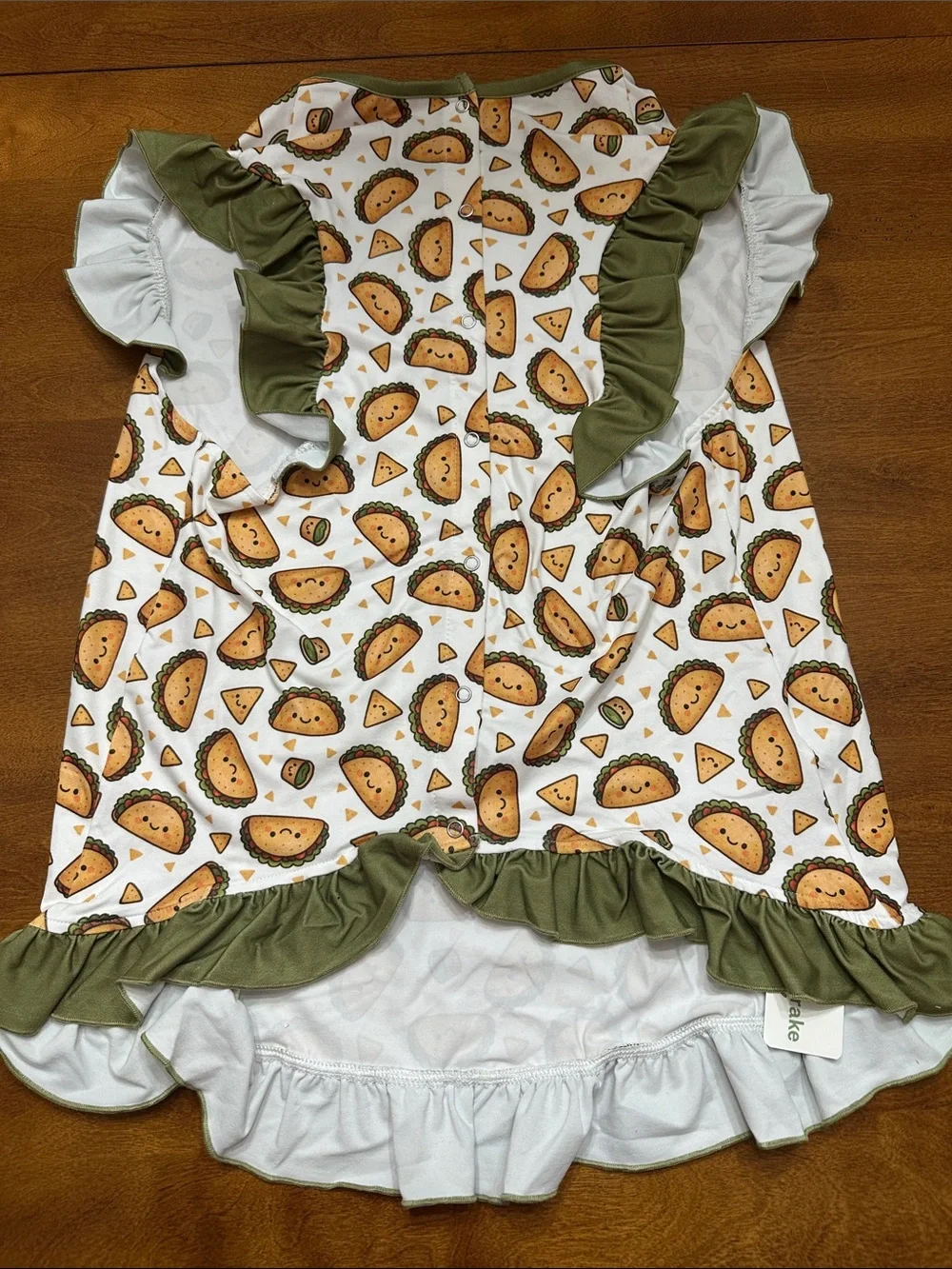 Griffy & Drake Taco Ruffle Dog Shirt 2XL